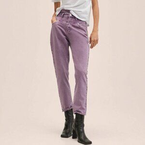 Mango Purple Mom Jeans Size 4